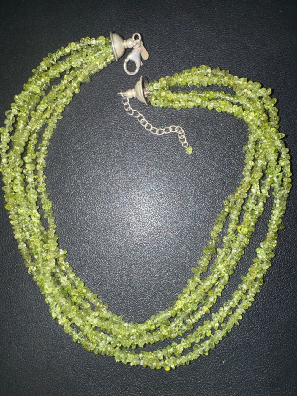 Silpada Multi-Strand Peridot Gemstone Necklace - Picture 4 of 4